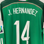 Shop 2014/15 MEXICO J.HERNANDEZ #14 L/S HOME SHIRT (XL) ADIDAS, classic football shirts, vintage football shirts & retro soccer jerseys at Cult Kits
