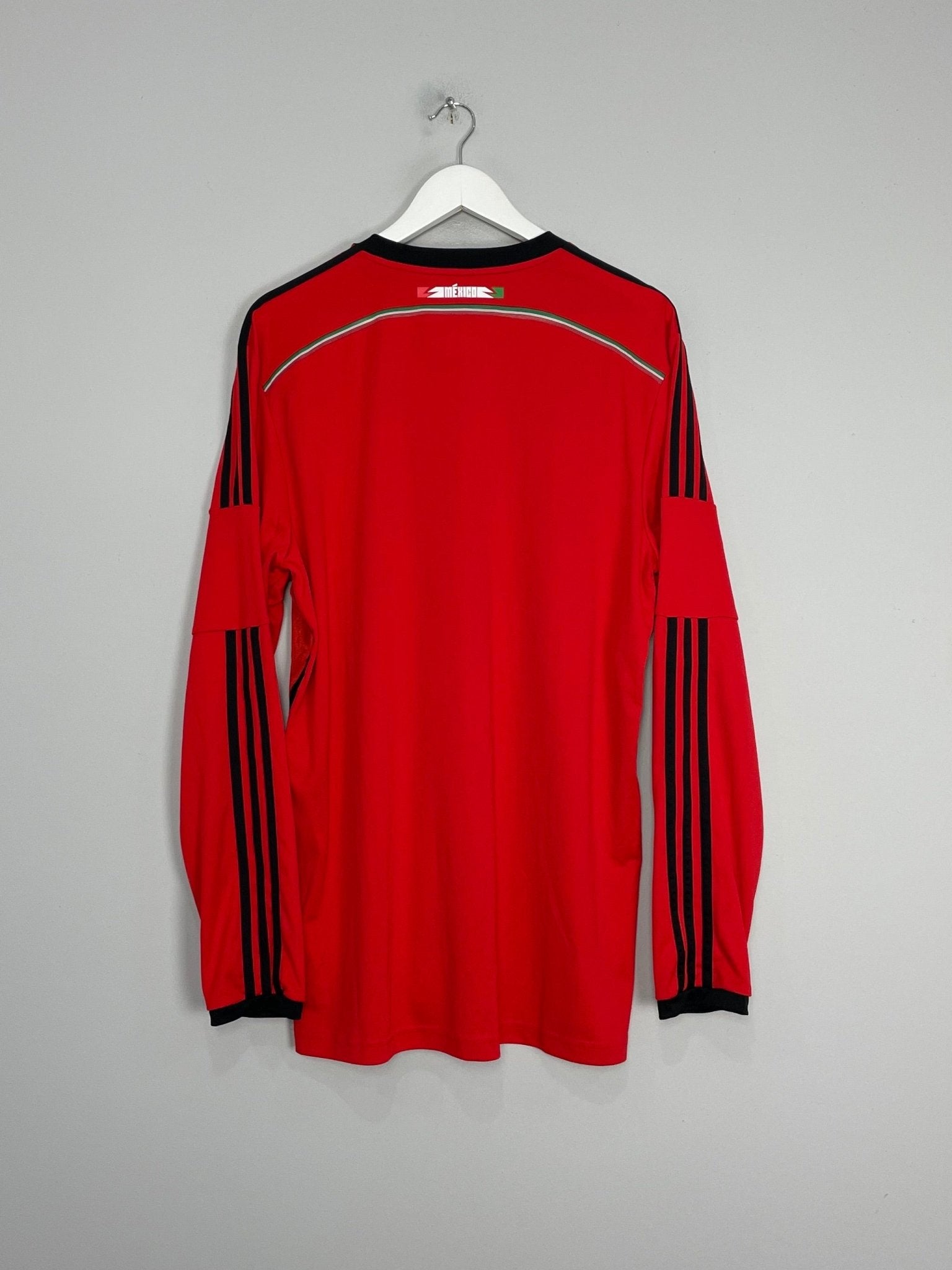 Shop 2014/15 MEXICO L/S AWAY SHIRT (XL) ADIDAS, classic football shirts, vintage football shirts & retro soccer jerseys at Cult Kits