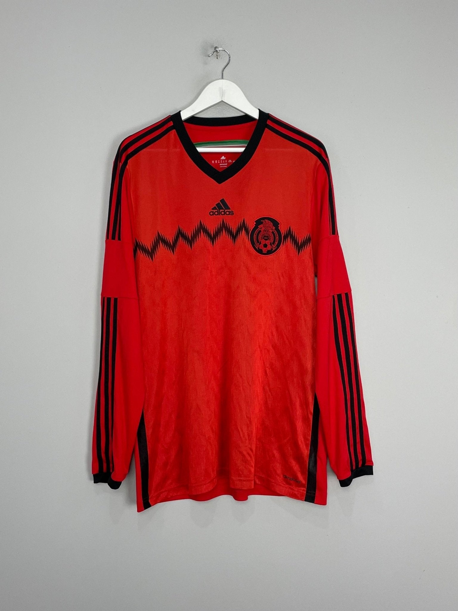 Shop 2014/15 MEXICO L/S AWAY SHIRT (XL) ADIDAS, classic football shirts, vintage football shirts & retro soccer jerseys at Cult Kits