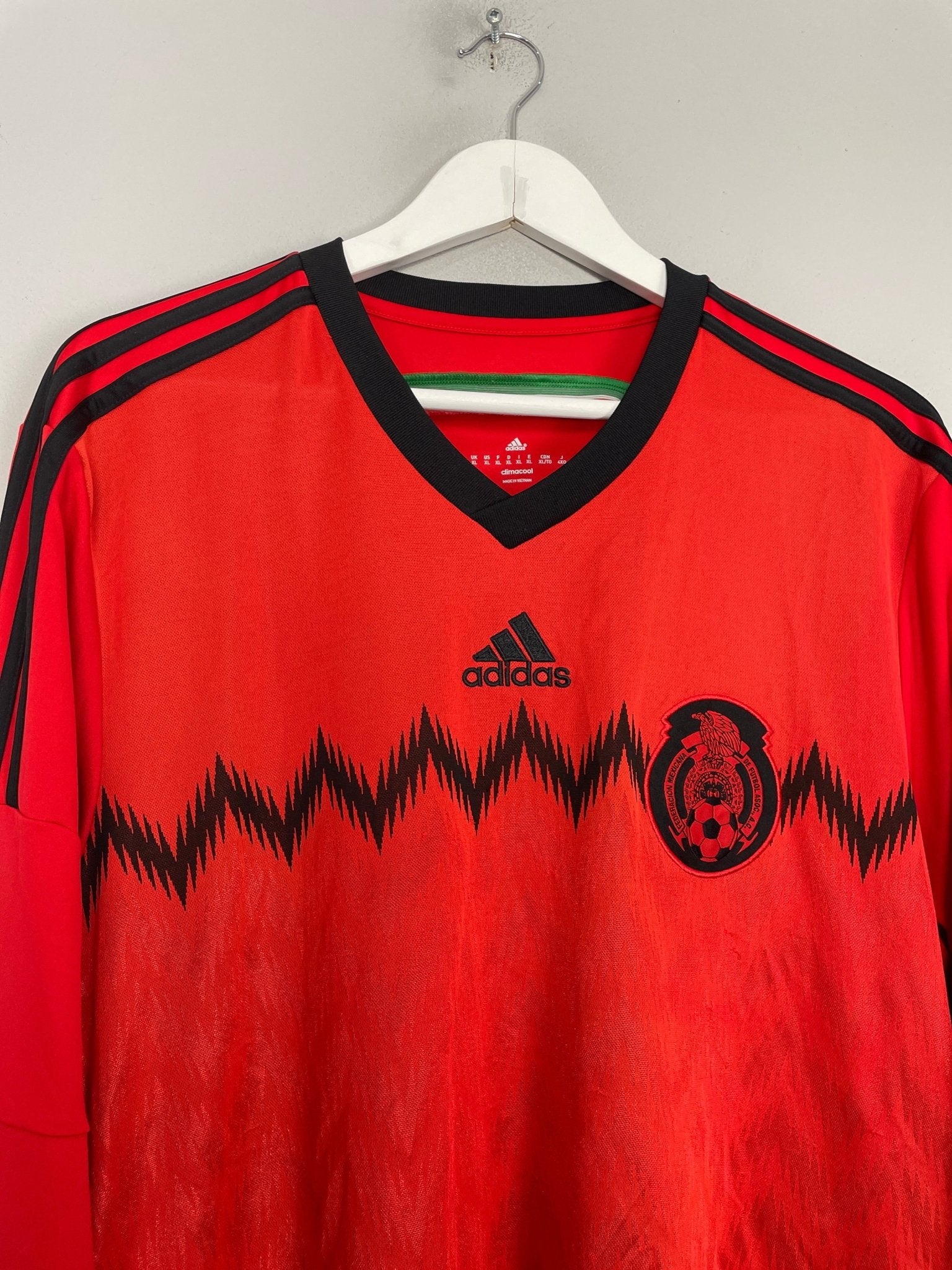 Shop 2014/15 MEXICO L/S AWAY SHIRT (XL) ADIDAS, classic football shirts, vintage football shirts & retro soccer jerseys at Cult Kits