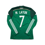 Buy 2014/15 Mexico M. Layun 7 *L/S* Home Shirt (S) Adidas ~ Free worldwide shipping ~ Authentic Vintage Football Shirts from Cult Kits