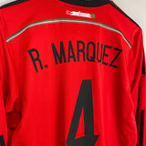 Shop 2014/15 MEXICO MARQUEZ #4 L/S AWAY SHIRT (M) ADIDAS, classic football shirts, vintage football shirts & retro soccer jerseys at Cult Kits