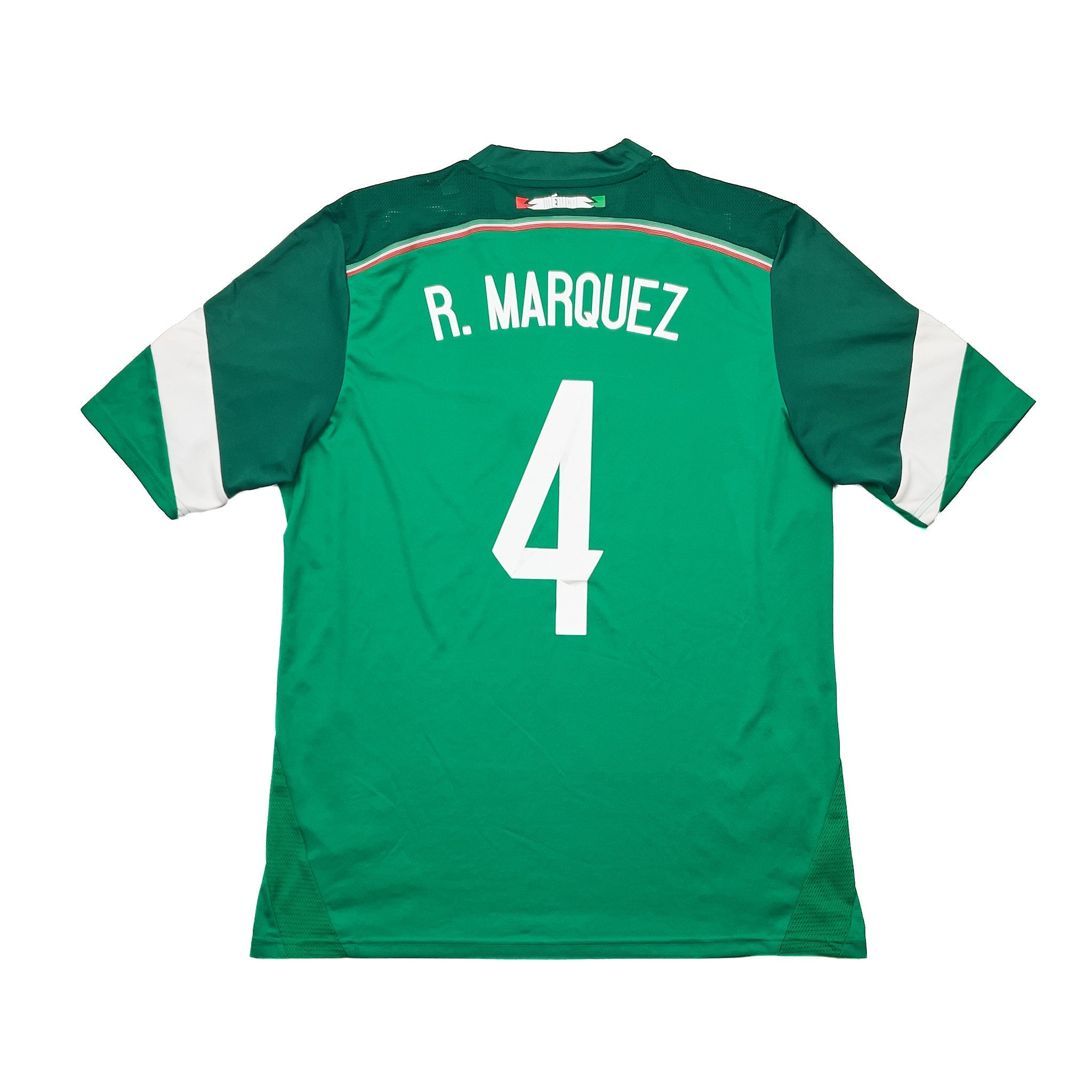 Buy 2014/15 Mexico R.Marquez 4 Home Shirt (L) Adidas ~ Free worldwide shipping available ~ Authentic Vintage Football Shirts from Cult Kits