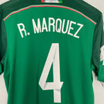 Shop 2014/15 MEXICO R.MARQUEZ #4 HOME SHIRT (M) ADIDAS, classic football shirts, vintage football shirts & retro soccer jerseys at Cult Kits