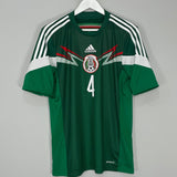 Shop 2014/15 MEXICO R.MARQUEZ #4 HOME SHIRT (M) ADIDAS, classic football shirts, vintage football shirts & retro soccer jerseys at Cult Kits