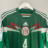 Shop 2014/15 MEXICO R.MARQUEZ #4 HOME SHIRT (M) ADIDAS, classic football shirts, vintage football shirts & retro soccer jerseys at Cult Kits