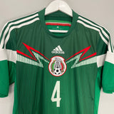 Shop 2014/15 MEXICO R.MARQUEZ #4 HOME SHIRT (S) ADIDAS, classic football shirts, vintage football shirts & retro soccer jerseys at Cult Kits