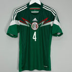 Shop 2014/15 MEXICO R.MARQUEZ #4 HOME SHIRT (S) ADIDAS, classic football shirts, vintage football shirts & retro soccer jerseys at Cult Kits