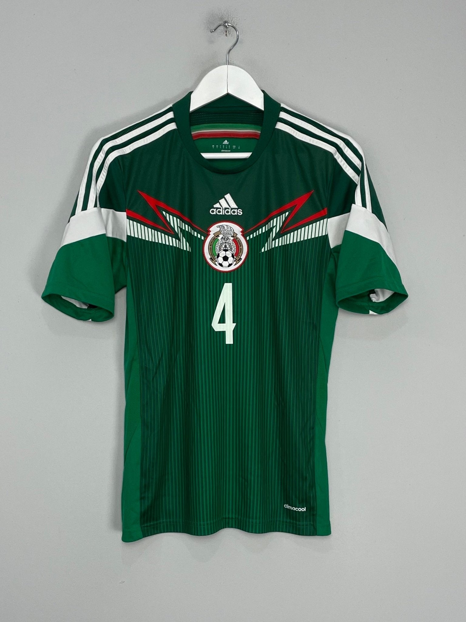 Shop 2014/15 MEXICO R.MARQUEZ #4 HOME SHIRT (S) ADIDAS, classic football shirts, vintage football shirts & retro soccer jerseys at Cult Kits