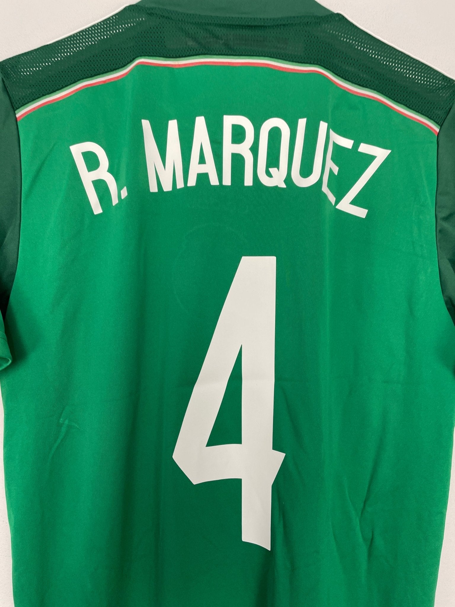 Shop 2014/15 MEXICO R.MARQUEZ #4 HOME SHIRT (S) ADIDAS, classic football shirts, vintage football shirts & retro soccer jerseys at Cult Kits