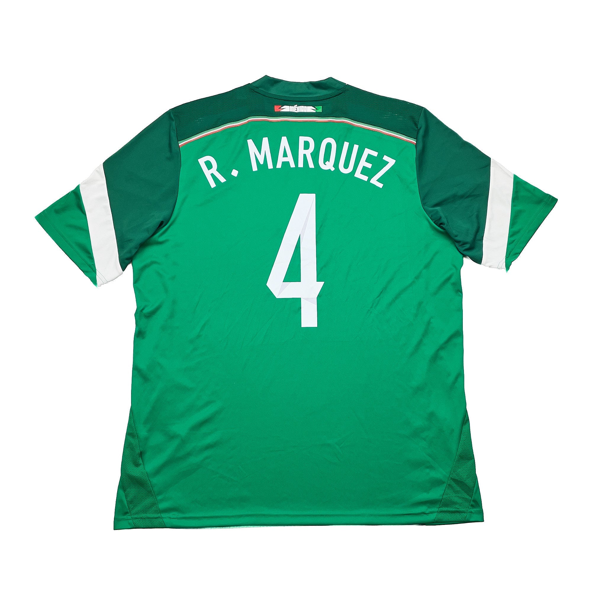 Buy 2014/15 MEXICO R.MARQUEZ 4 HOME SHIRT (XL) ADIDAS ~ Free worldwide shipping available ~ Authentic Vintage Football Shirts from Cult Kits