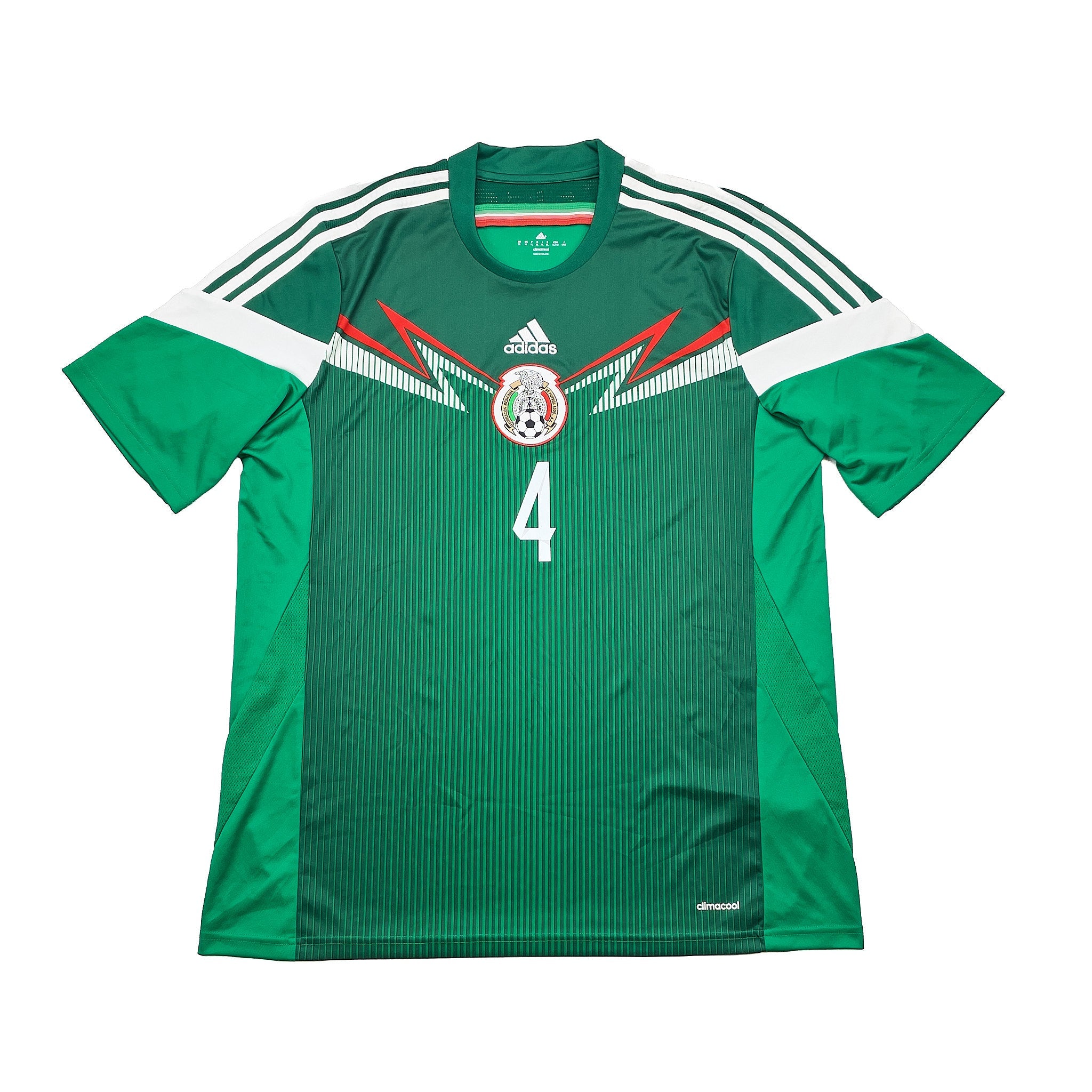 Buy 2014/15 MEXICO R.MARQUEZ 4 HOME SHIRT (XL) ADIDAS ~ Free worldwide shipping available ~ Authentic Vintage Football Shirts from Cult Kits