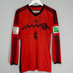 Shop 2014/15 MEXICO R.MARQUEZ #4 L/S AWAY SHIRT (M) ADIDAS, classic football shirts, vintage football shirts & retro soccer jerseys at Cult Kits