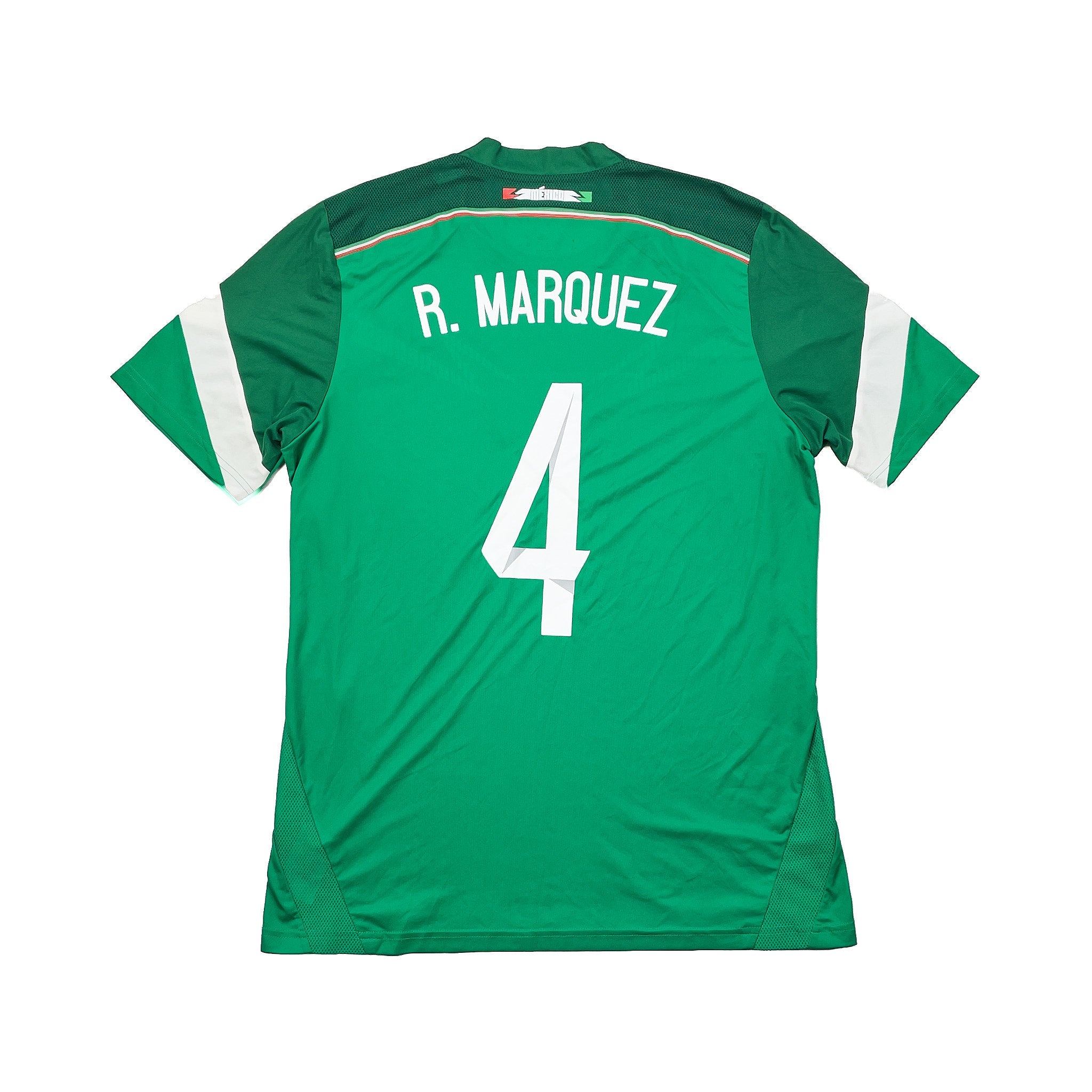 Buy 2014/15 MEXICO R.MARQUEZ 4 *MATCH ISSUE* HOME SHIRT (L) ADIDAS ~ Free worldwide shipping available ~ Authentic Vintage Football Shirts from Cult Kits