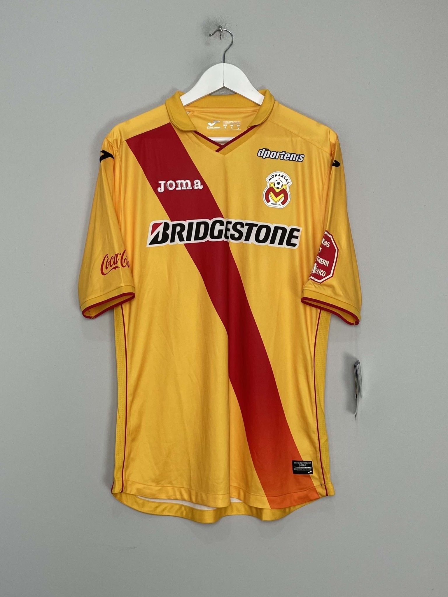 Shop 2014/15 MONARCAS MORELIA *BNWT* HOME SHIRT (L) JOMA, classic football shirts, vintage football shirts & retro soccer jerseys at Cult Kits