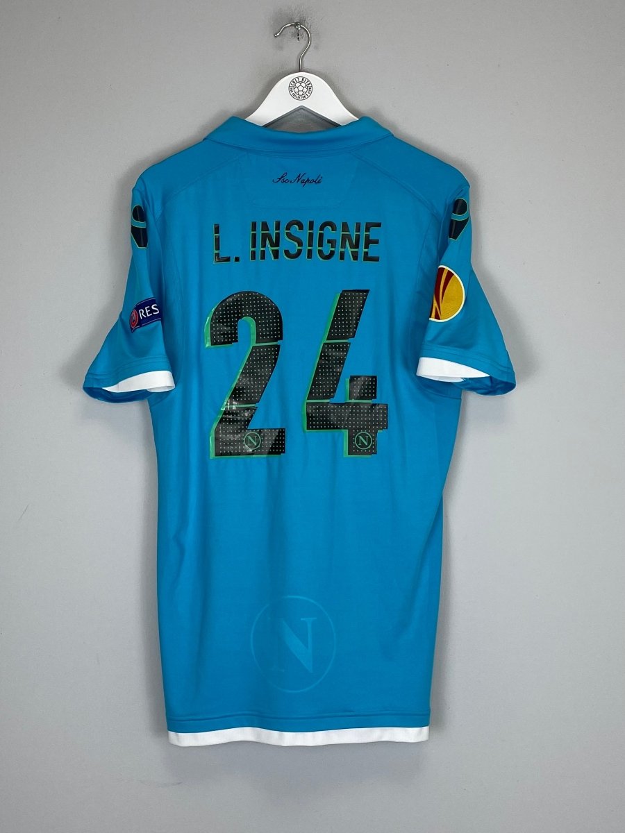 2014/15 NAPOLI L.INSIGNE 24 E/L HOME SHIRT (XXL) MACRON - Cult Kits - XXL - Buy Vintage Football Shirts, Authentic Retro Football Shirts For Sale, Classic Football Shirts & Soccer Jersey