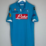 2014/15 NAPOLI L.INSIGNE 24 E/L HOME SHIRT (XXL) MACRON - Cult Kits - XXL - Buy Vintage Football Shirts, Authentic Retro Football Shirts For Sale, Classic Football Shirts & Soccer Jersey