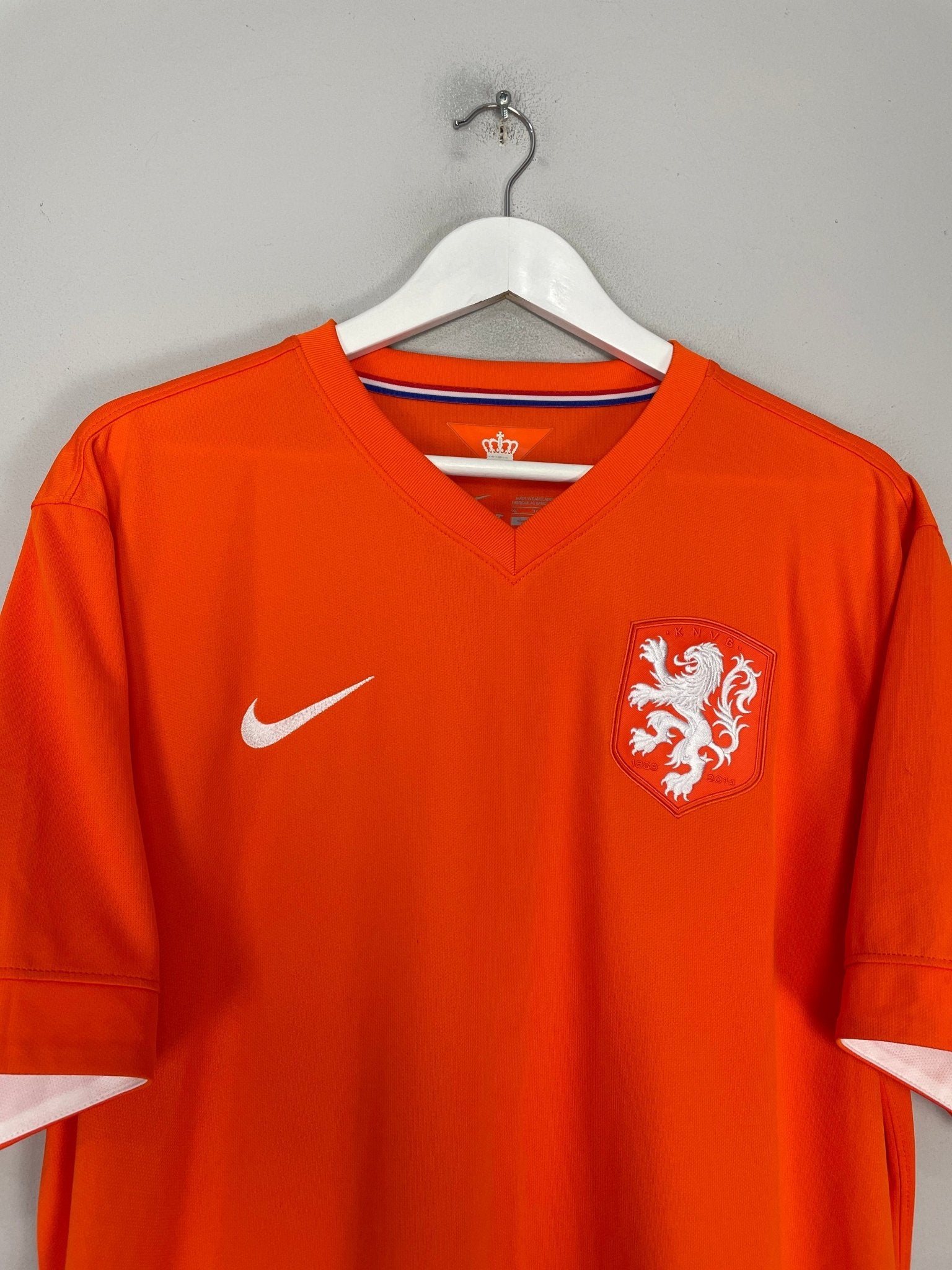 Shop 2014/15 NETHERLANDS HOME SHIRT (XL) NIKE, classic football shirts, vintage football shirts & retro soccer jerseys at Cult Kits