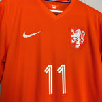 Shop 2014/15 NETHERLANDS ROBBEN #11 HOME SHIRT (M) NIKE, classic football shirts, vintage football shirts & retro soccer jerseys at Cult Kits