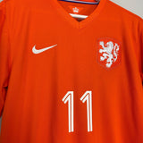 Shop 2014/15 NETHERLANDS ROBBEN #11 HOME SHIRT (M) NIKE, classic football shirts, vintage football shirts & retro soccer jerseys at Cult Kits