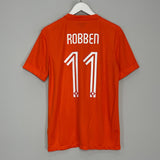 Shop 2014/15 NETHERLANDS ROBBEN #11 HOME SHIRT (M) NIKE, classic football shirts, vintage football shirts & retro soccer jerseys at Cult Kits