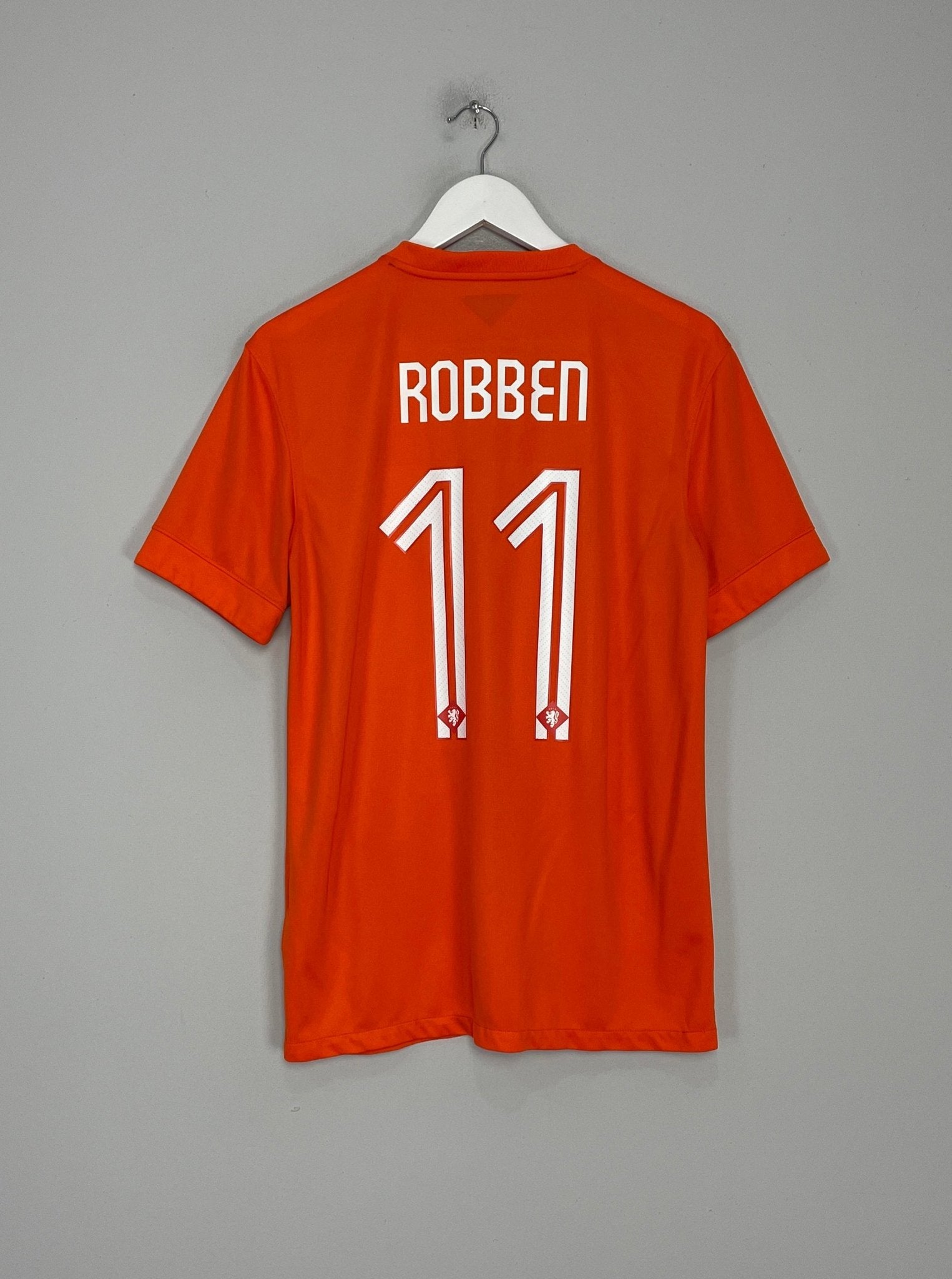 Shop 2014/15 NETHERLANDS ROBBEN #11 HOME SHIRT (M) NIKE, classic football shirts, vintage football shirts & retro soccer jerseys at Cult Kits
