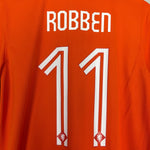 Shop 2014/15 NETHERLANDS ROBBEN #11 HOME SHIRT (M) NIKE, classic football shirts, vintage football shirts & retro soccer jerseys at Cult Kits