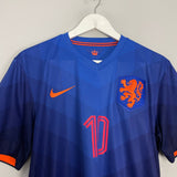 Shop 2014/15 NETHERLANDS SNEIJDER #10 AWAY SHIRT (M) NIKE, classic football shirts, vintage football shirts & retro soccer jerseys at Cult Kits
