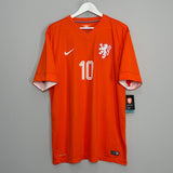 Shop 2014/15 NETHERLANDS SNEIJDER #10 *BNWT* HOME SHIRT (XL) NIKE, classic football shirts, vintage football shirts & retro soccer jerseys at Cult Kits