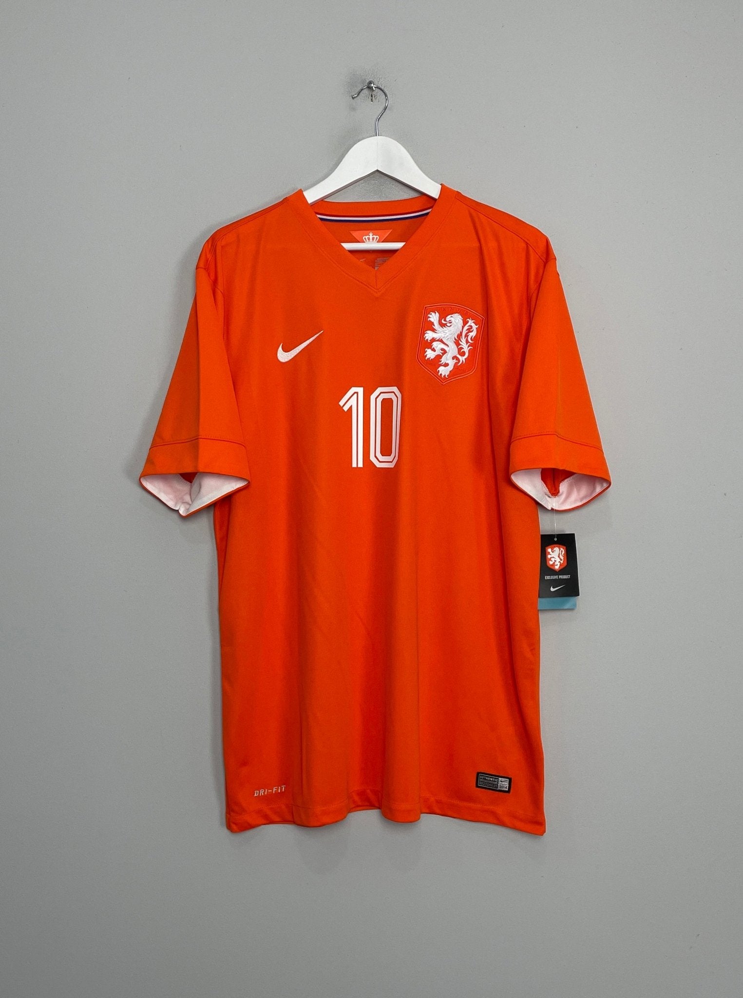 Shop 2014/15 NETHERLANDS SNEIJDER #10 *BNWT* HOME SHIRT (XL) NIKE, classic football shirts, vintage football shirts & retro soccer jerseys at Cult Kits