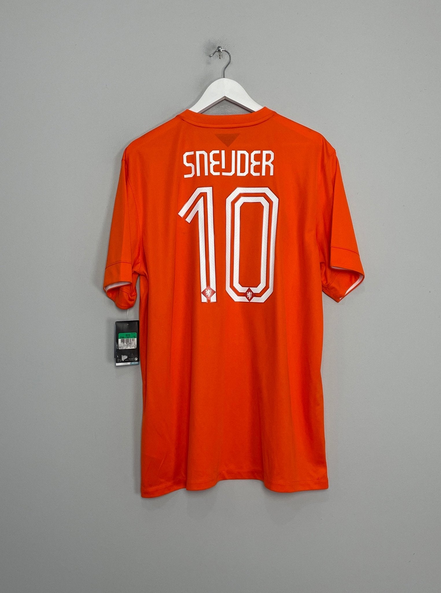 Shop 2014/15 NETHERLANDS SNEIJDER #10 *BNWT* HOME SHIRT (XL) NIKE, classic football shirts, vintage football shirts & retro soccer jerseys at Cult Kits