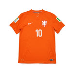 Buy 2014/15 Netherlands Sneijder 10 Home Shirt (M) Nike ~ Free worldwide shipping ~ Authentic Vintage Football Shirts from Cult Kits