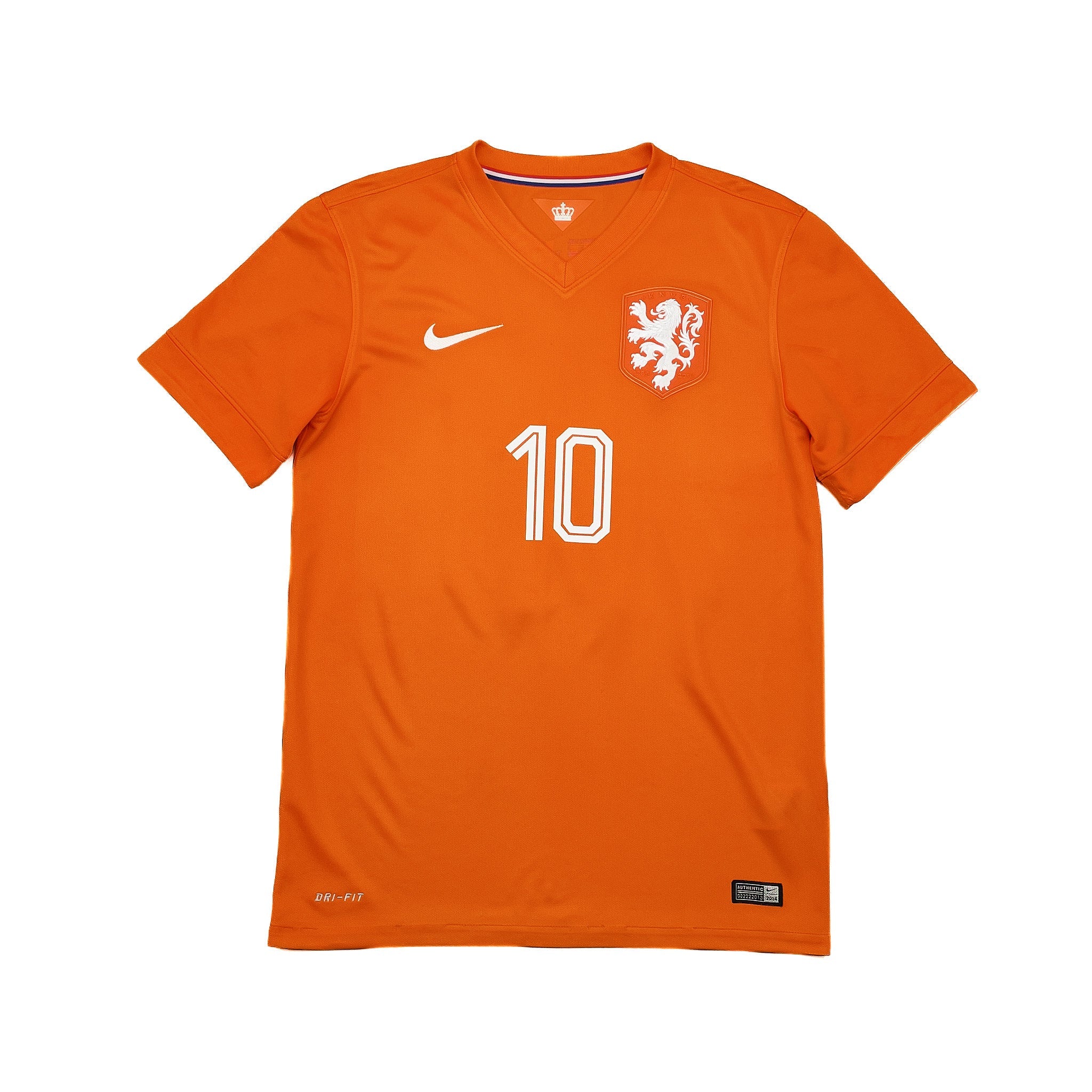 Buy 2014/15 Netherlands Sneijder 10 Home Shirt (S) Nike ~ Free worldwide shipping ~ Authentic Vintage Football Shirts from Cult Kits