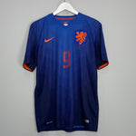 Shop 2014/15 NETHERLANDS VAN PERSIE #9 AWAY SHIRT (M) NIKE, classic football shirts, vintage football shirts & retro soccer jerseys at Cult Kits