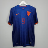 Shop 2014/15 NETHERLANDS VAN PERSIE #9 AWAY SHIRT (M) NIKE, classic football shirts, vintage football shirts & retro soccer jerseys at Cult Kits