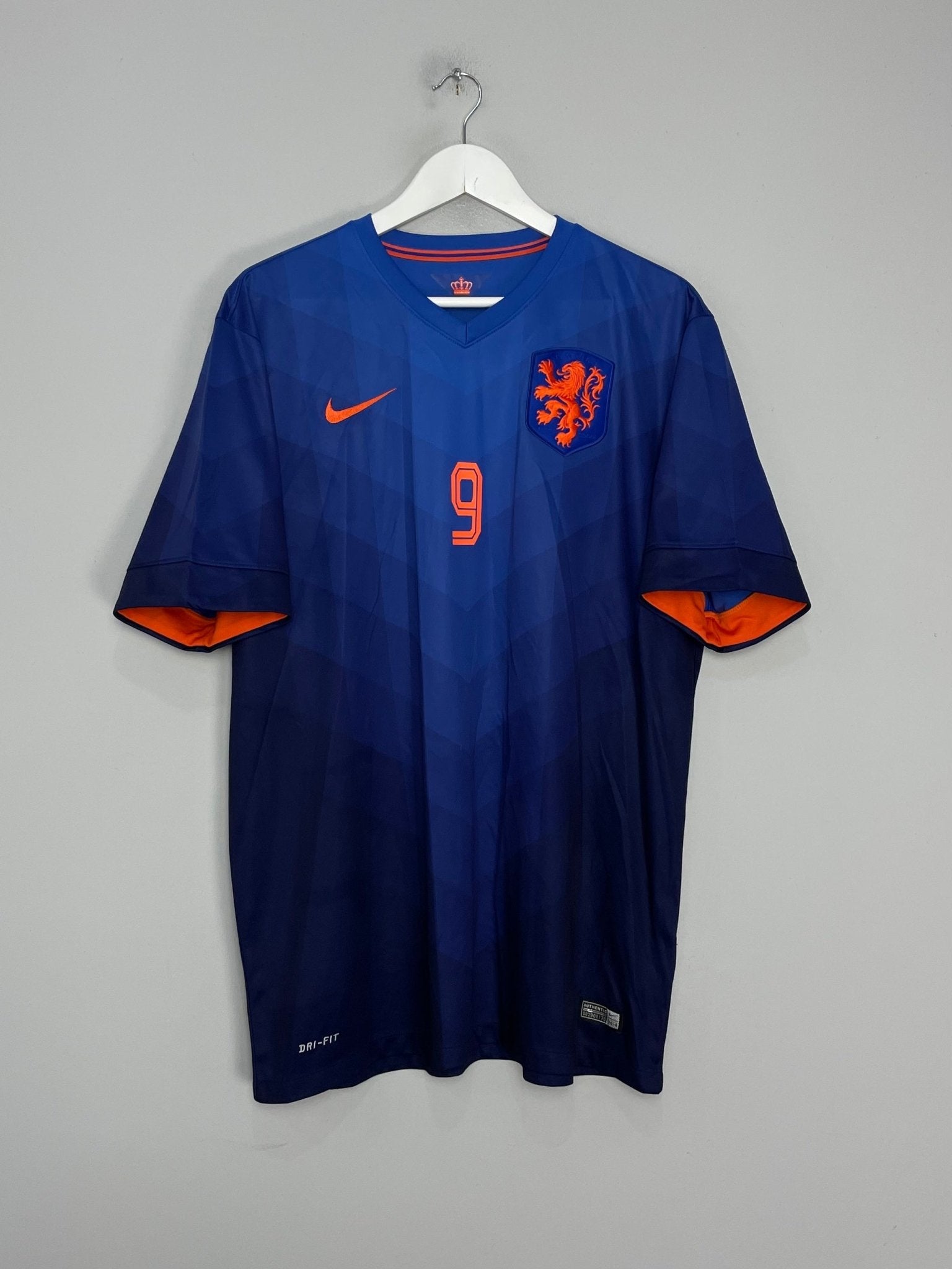 Shop 2014/15 NETHERLANDS V.PERSIE #9 AWAY SHIRT (XL) NIKE, classic football shirts, vintage football shirts & retro soccer jerseys at Cult Kits