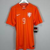 Shop 2014/15 NETHERLANDS V.PERSIE #9 *BNWT* AUTHENTIC HOME SHIRT (L) NIKE, classic football shirts, vintage football shirts & retro soccer jerseys at Cult Kits