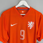 Shop 2014/15 NETHERLANDS V.PERSIE #9 *BNWT* AUTHENTIC HOME SHIRT (L) NIKE, classic football shirts, vintage football shirts & retro soccer jerseys at Cult Kits