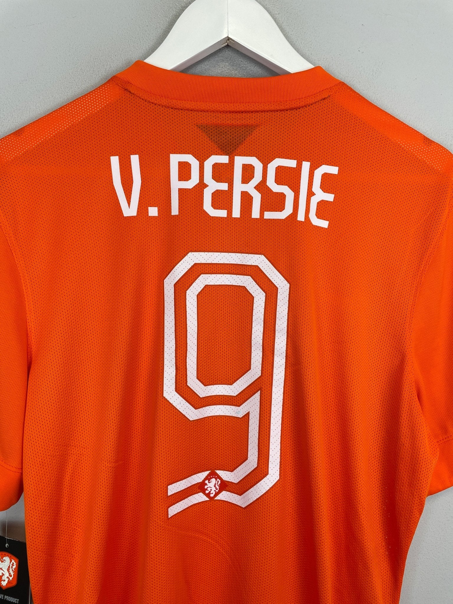 Shop 2014/15 NETHERLANDS V.PERSIE #9 *BNWT* AUTHENTIC HOME SHIRT (L) NIKE, classic football shirts, vintage football shirts & retro soccer jerseys at Cult Kits