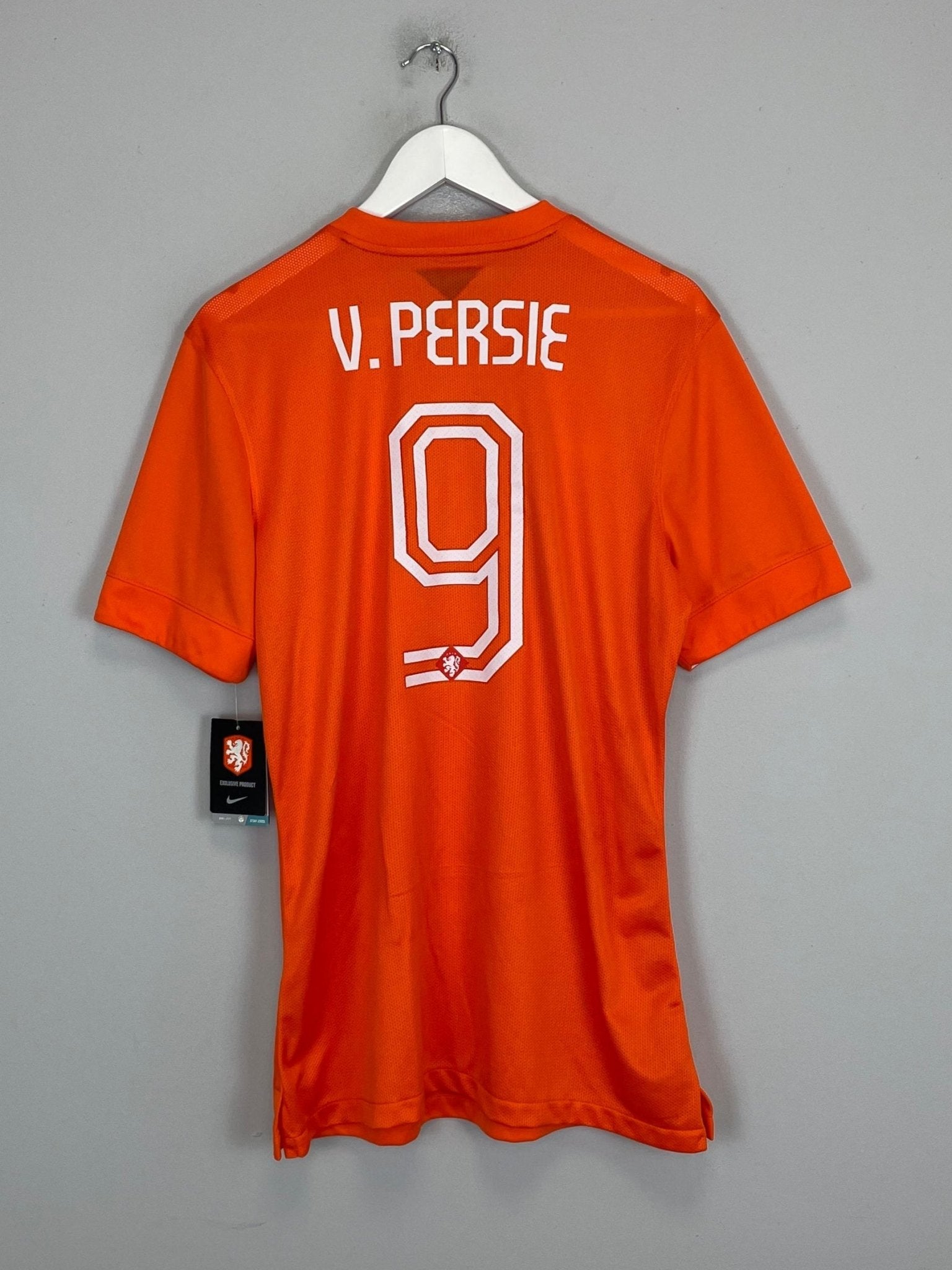 Shop 2014/15 NETHERLANDS V.PERSIE #9 *BNWT* AUTHENTIC HOME SHIRT (L) NIKE, classic football shirts, vintage football shirts & retro soccer jerseys at Cult Kits
