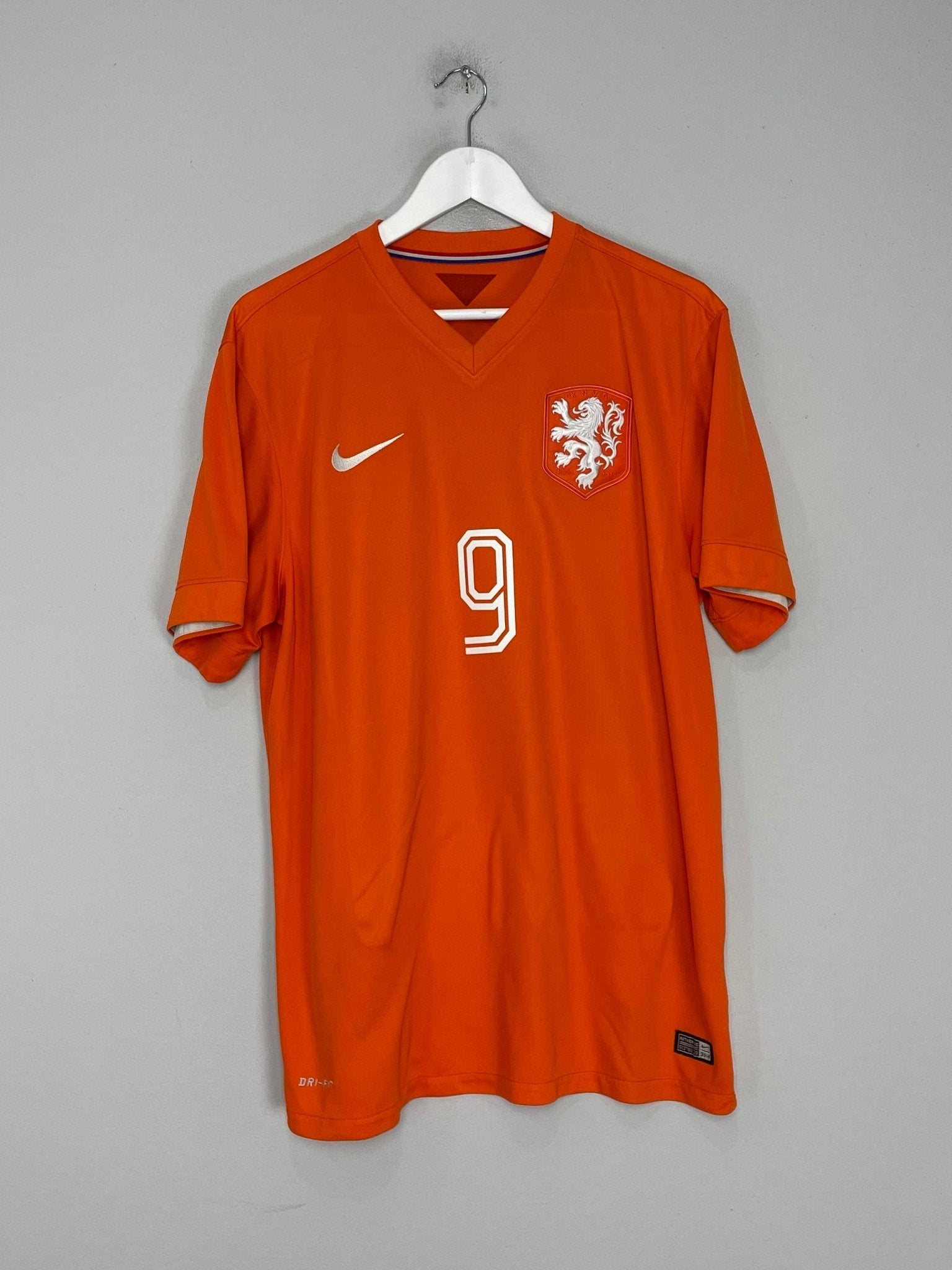 Shop 2014/15 NETHERLANDS V.PERSIE #9 HOME SHIRT (L) NIKE, classic football shirts, vintage football shirts & retro soccer jerseys at Cult Kits