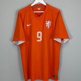 Shop 2014/15 NETHERLANDS V.PERSIE #9 HOME SHIRT (XXL) NIKE, classic football shirts, vintage football shirts & retro soccer jerseys at Cult Kits