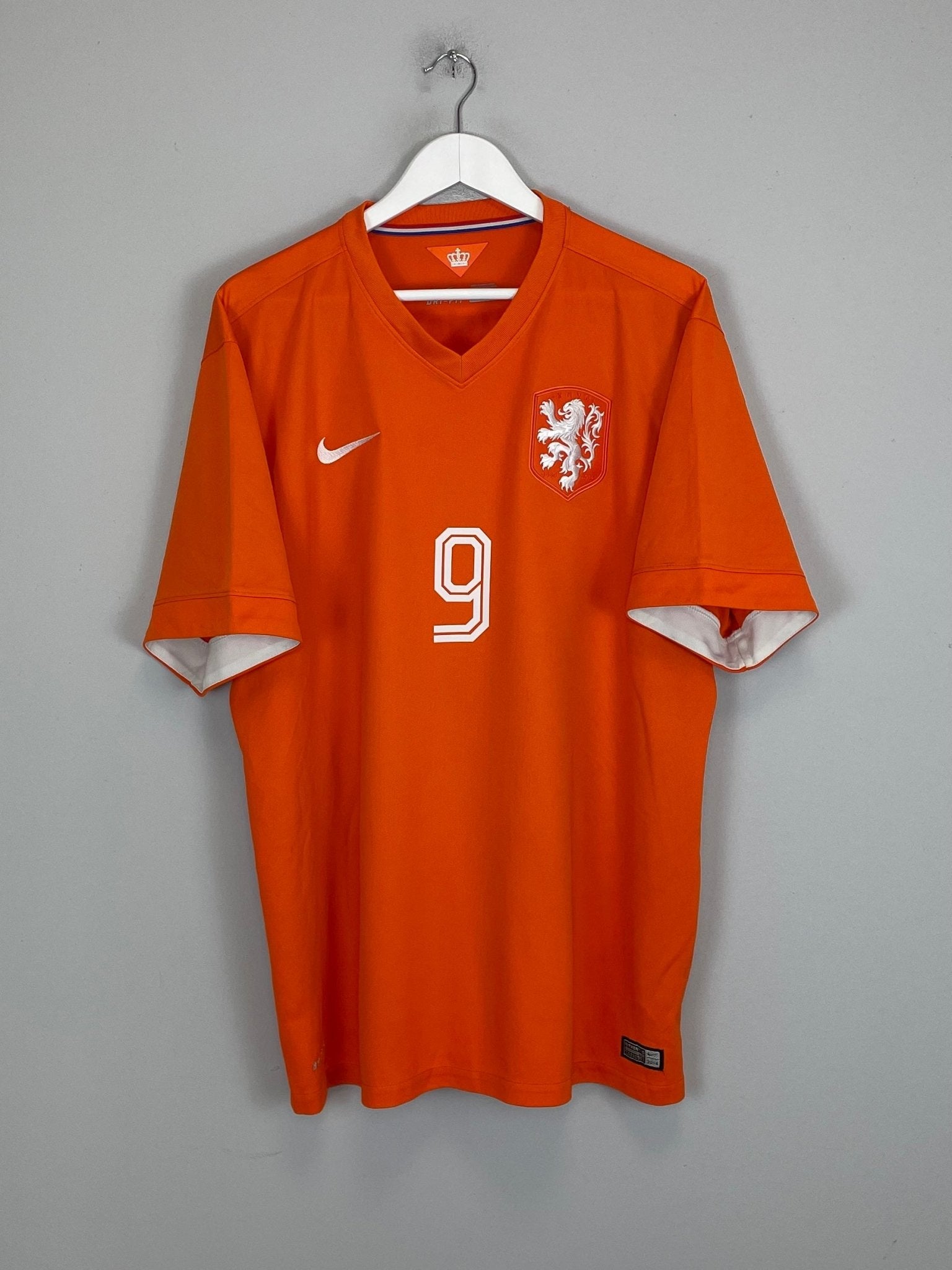 Shop 2014/15 NETHERLANDS V.PERSIE #9 HOME SHIRT (XXL) NIKE, classic football shirts, vintage football shirts & retro soccer jerseys at Cult Kits