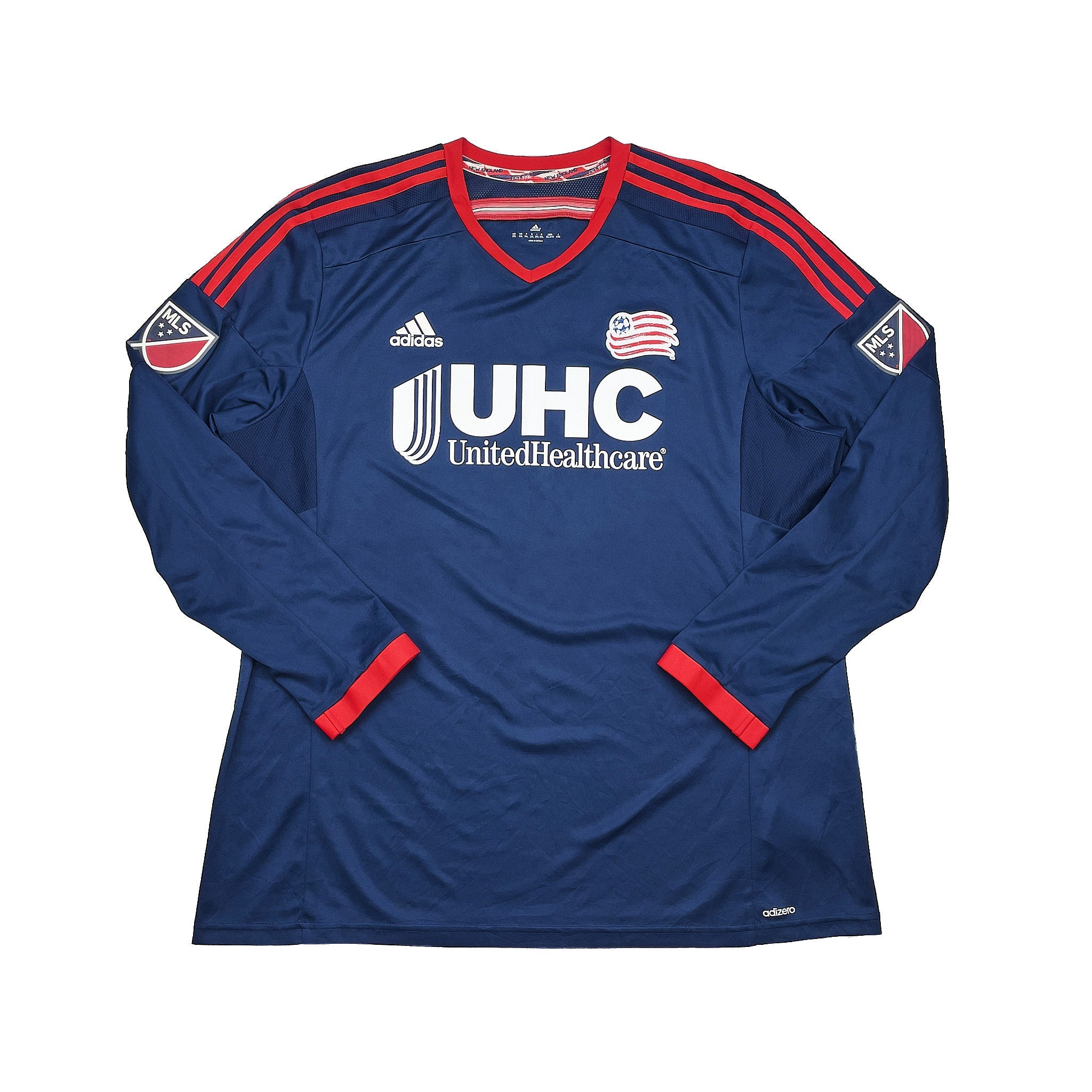 Buy 2014/15 NEW ENGLAND REVOLUTION L/S *PLAYER ISSUE* HOME SHIRT (2XL) ADIDAS ~ Free worldwide shipping ~ Authentic Vintage Football Shirts from Cult Kits