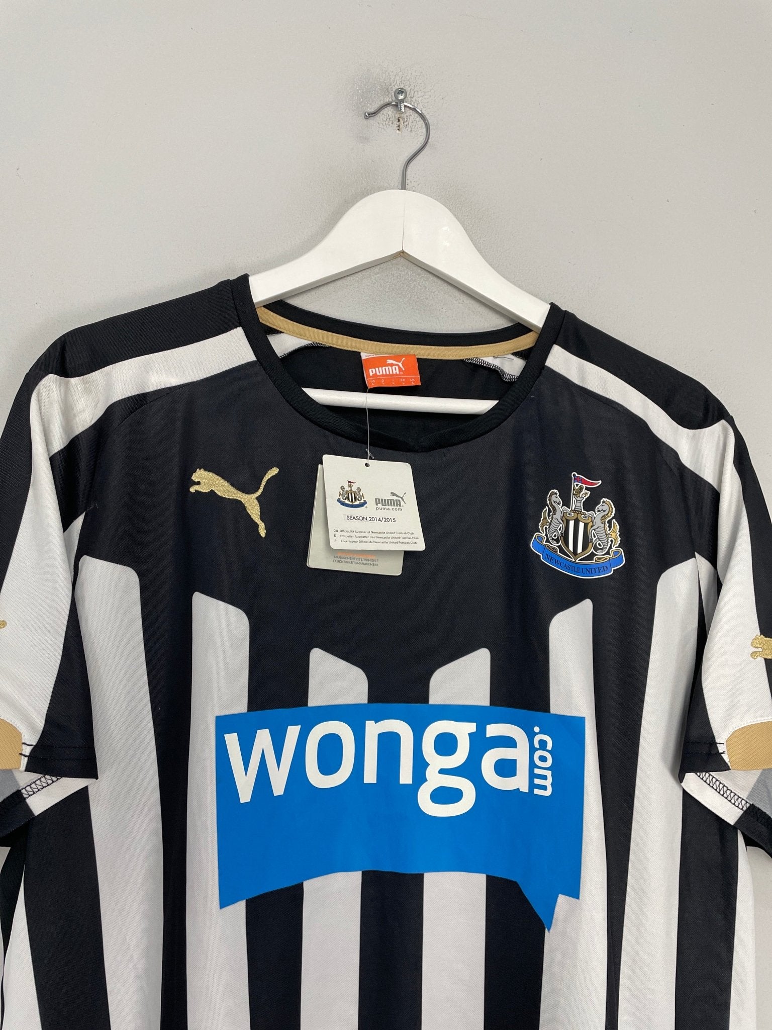 Shop 2014/15 NEWCASTLE CISSE #9 *BNWT* HOME SHIRT (L) PUMA, classic football shirts, vintage football shirts & retro soccer jerseys at Cult Kits