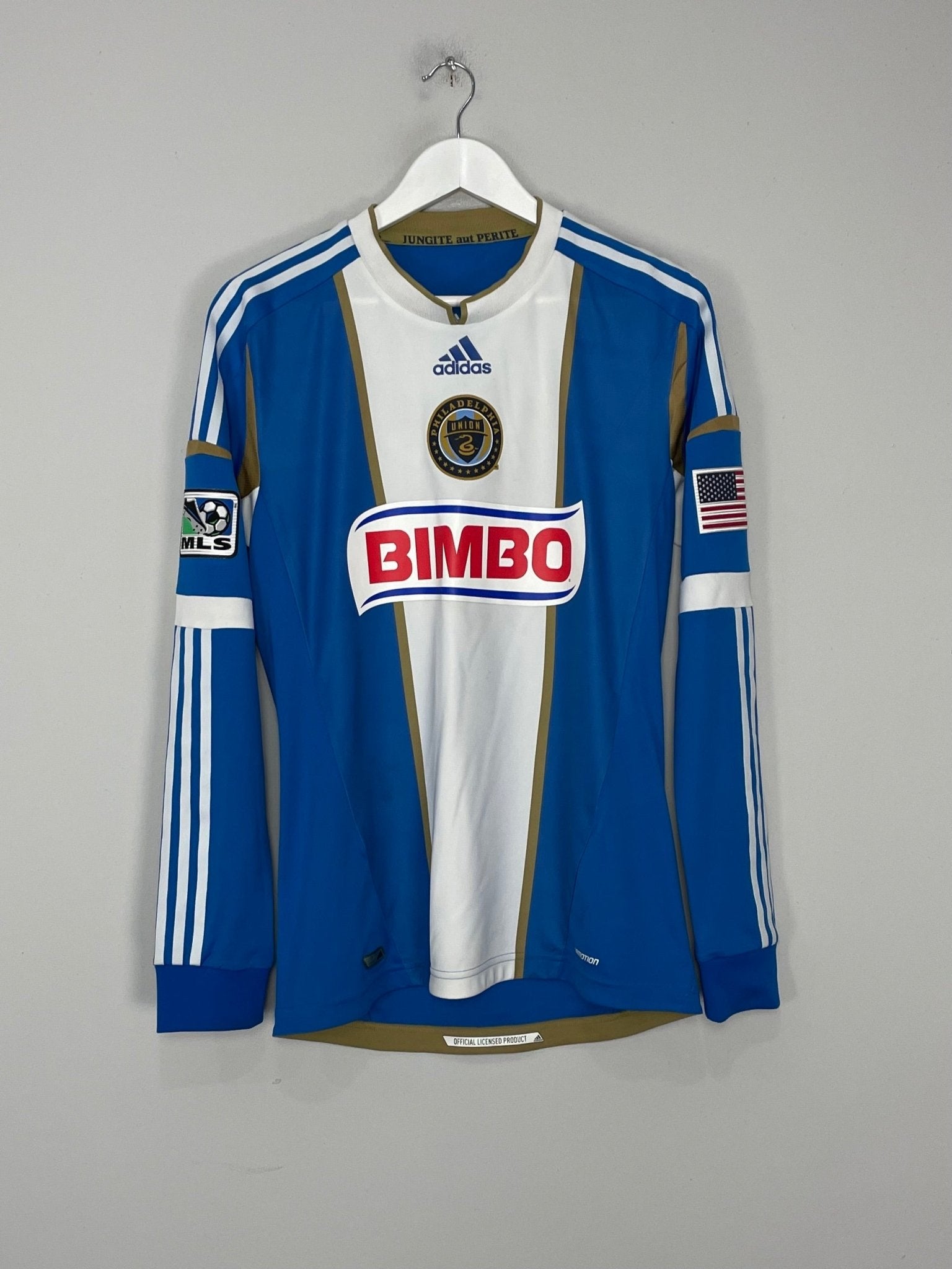 Shop 2014/15 PHILADELPHIA UNION *PLAYER ISSUE* L/S HOME SHIRT (M) ADIDAS, classic football shirts, vintage football shirts & retro soccer jerseys at Cult Kits
