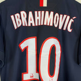 Shop 2014/15 PSG IBRAHIMOVIC #10 HOME SHIRT (L) NIKE, classic football shirts, vintage football shirts & retro soccer jerseys at Cult Kits