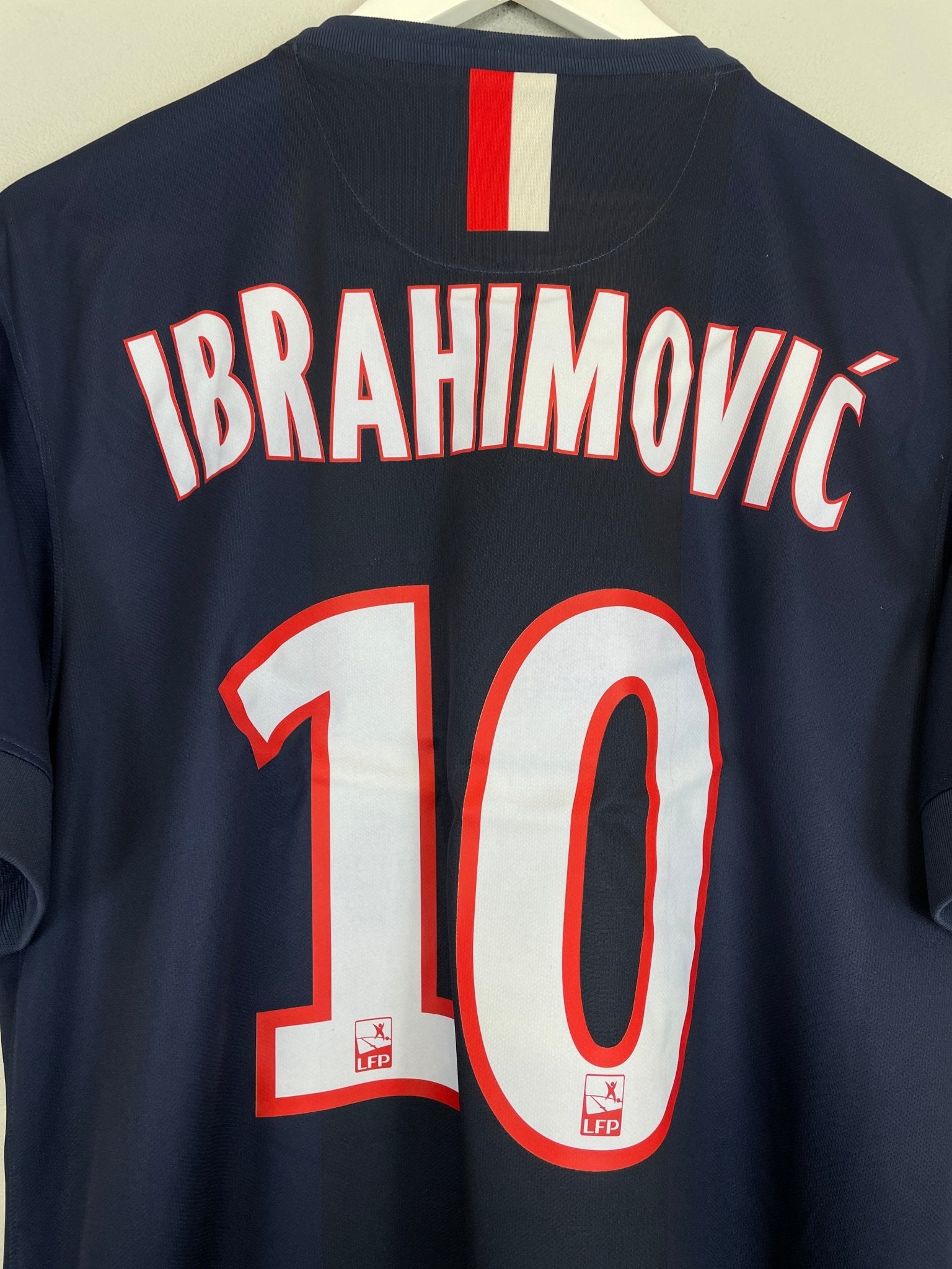 Shop 2014/15 PSG IBRAHIMOVIC #10 HOME SHIRT (L) NIKE, classic football shirts, vintage football shirts & retro soccer jerseys at Cult Kits