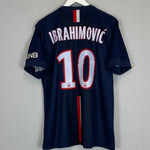 Shop 2014/15 PSG IBRAHIMOVIC #10 HOME SHIRT (L) NIKE, classic football shirts, vintage football shirts & retro soccer jerseys at Cult Kits