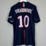 Shop 2014/15 PSG IBRAHIMOVIC #10 HOME SHIRT (L) NIKE, classic football shirts, vintage football shirts & retro soccer jerseys at Cult Kits